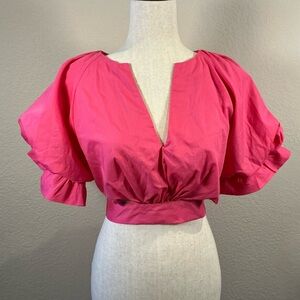 Elegant Pink Women's Crop Top by CIEN Sz M